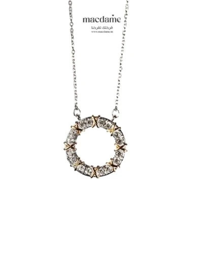 Collier Circle of Light – collier femme en argent 925, bijou cadeau Macdame