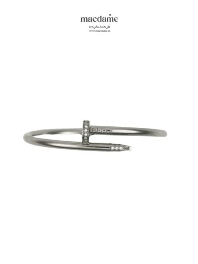 Bracelet Nail Twist – bracelet femme en argent 925, bijou cadeau Macdame