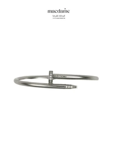 Bracelet Nail Twist – bracelet femme en argent 925, bijou cadeau Macdame