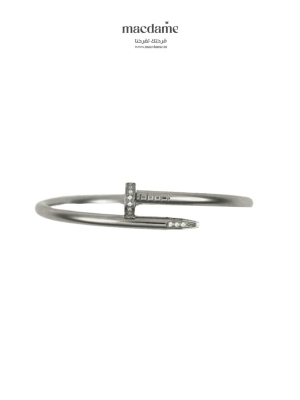 Bracelet Nail Twist – bracelet femme en argent 925, bijou cadeau Macdame