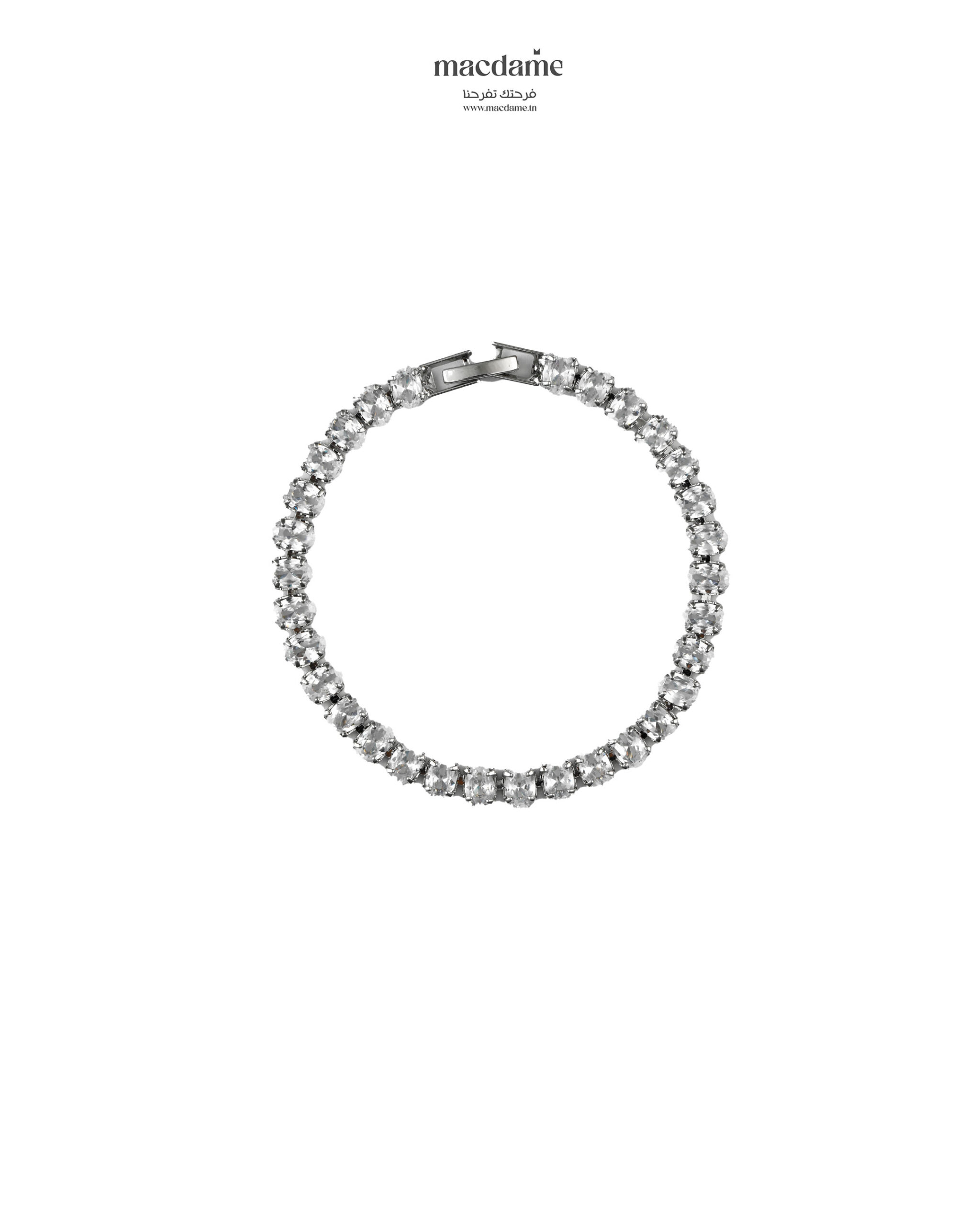 Bracelet Tennis – bracelet femme en acier 316L, bijou cadeau Macdame