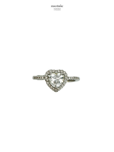 Bague Bague Cœur Éclatant – bague femme en argent 925, bijou cadeau Macdame
