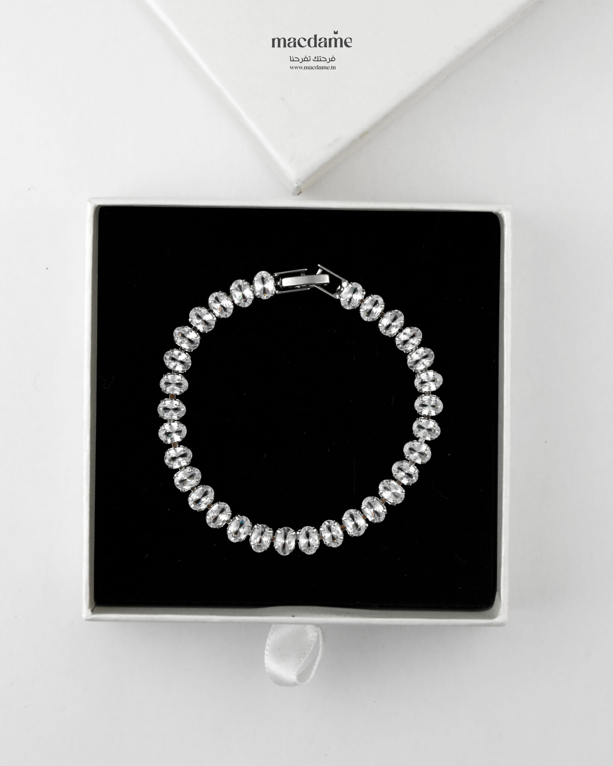 Bracelet Tennis – bracelet femme en acier 316L, photo 3