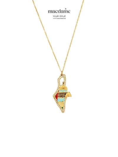 Collier Palestina – collier femme en acier 316L, bijou cadeau Macdame