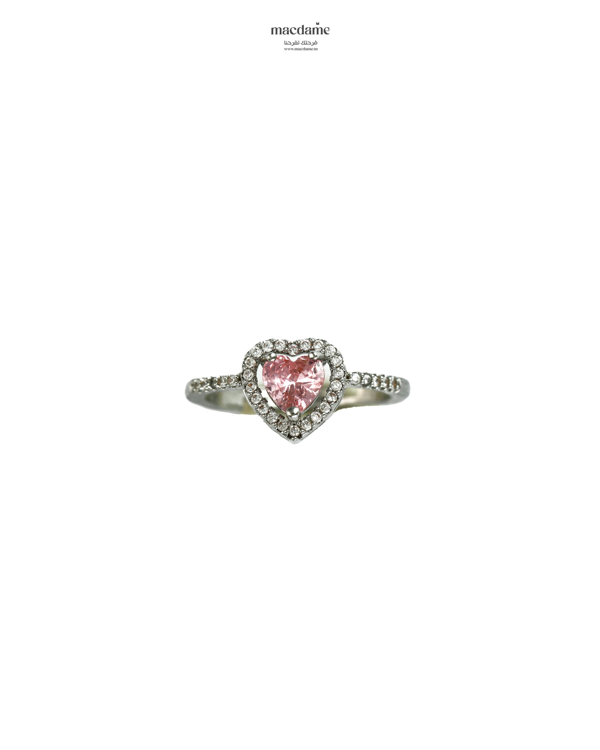 Bague Cœur Romantique – bague femme en acier 316L, bijou cadeau Macdame