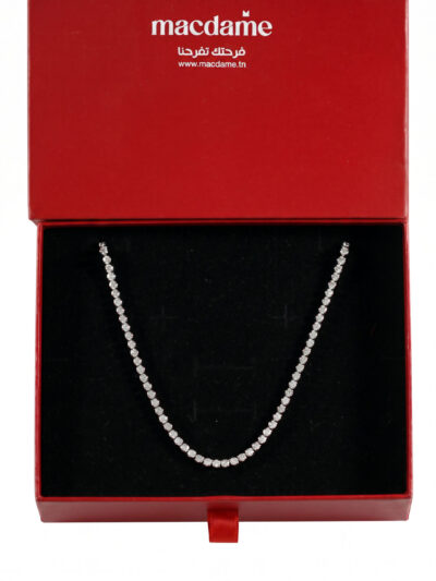 Collier Tennis – collier femme en acier 316L, photo 2