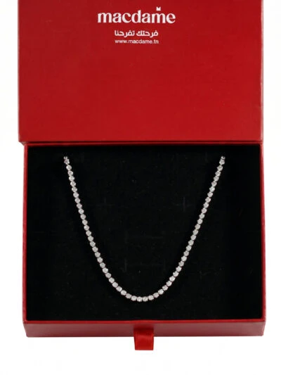 Collier Tennis – collier femme en acier 316L, photo 2