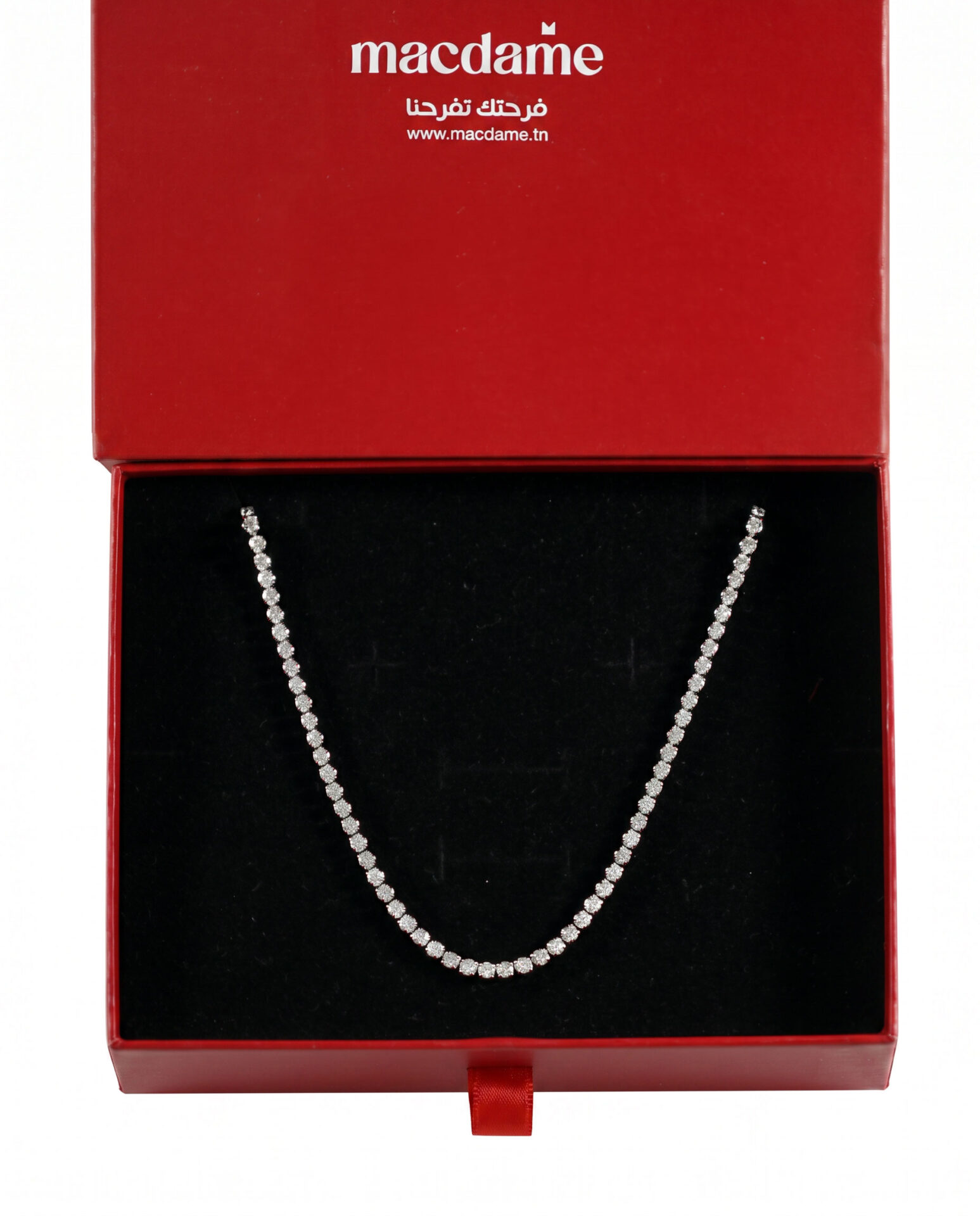 Collier Tennis – collier femme en acier 316L, photo 2