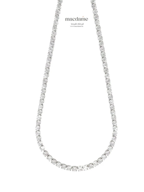 Collier Tennis – collier femme en acier 316L, bijou cadeau Macdame