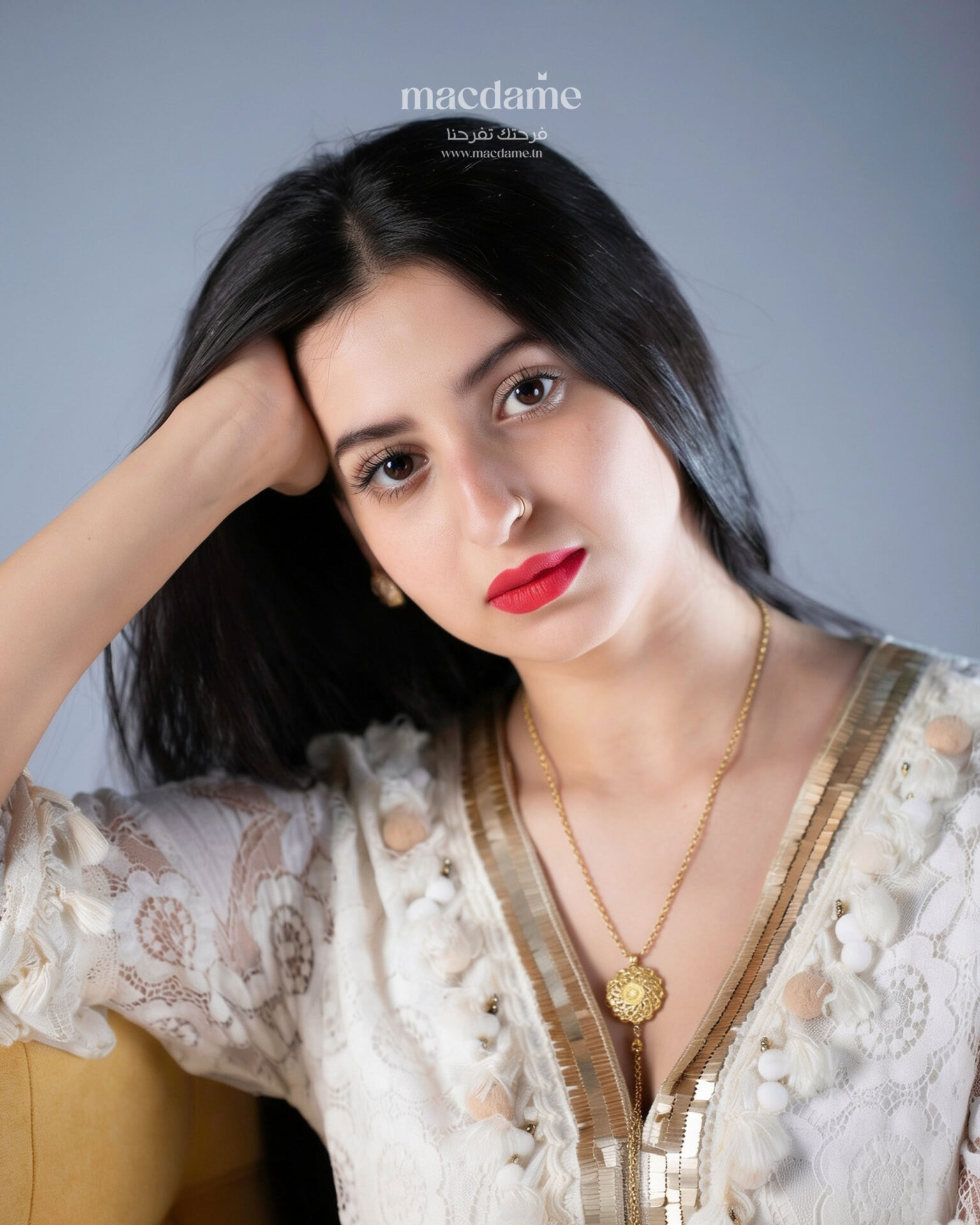 Collier Sultana – collier femme en acier 316L, photo 2