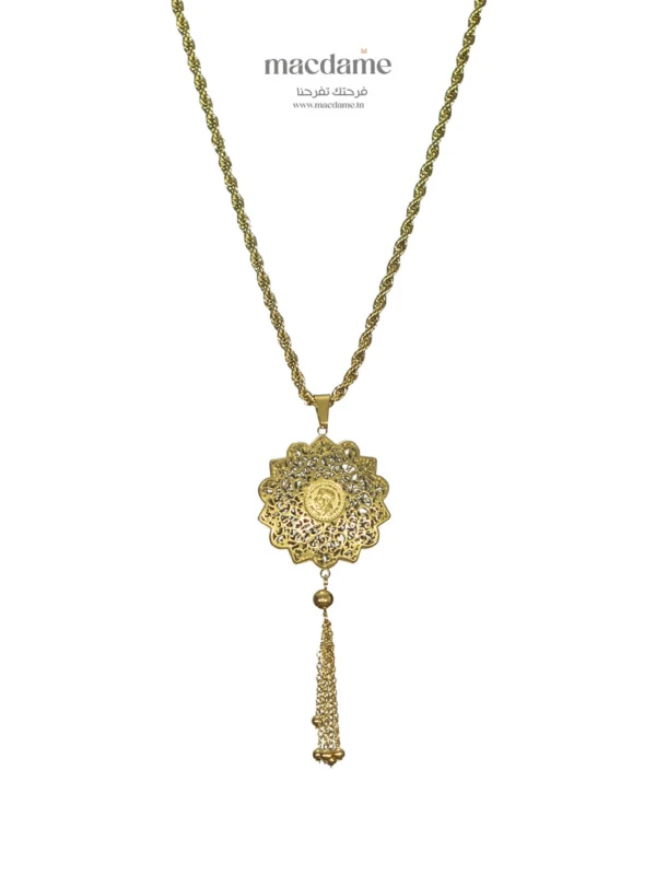 Collier Sultana – collier femme en acier 316L, bijou cadeau Macdame