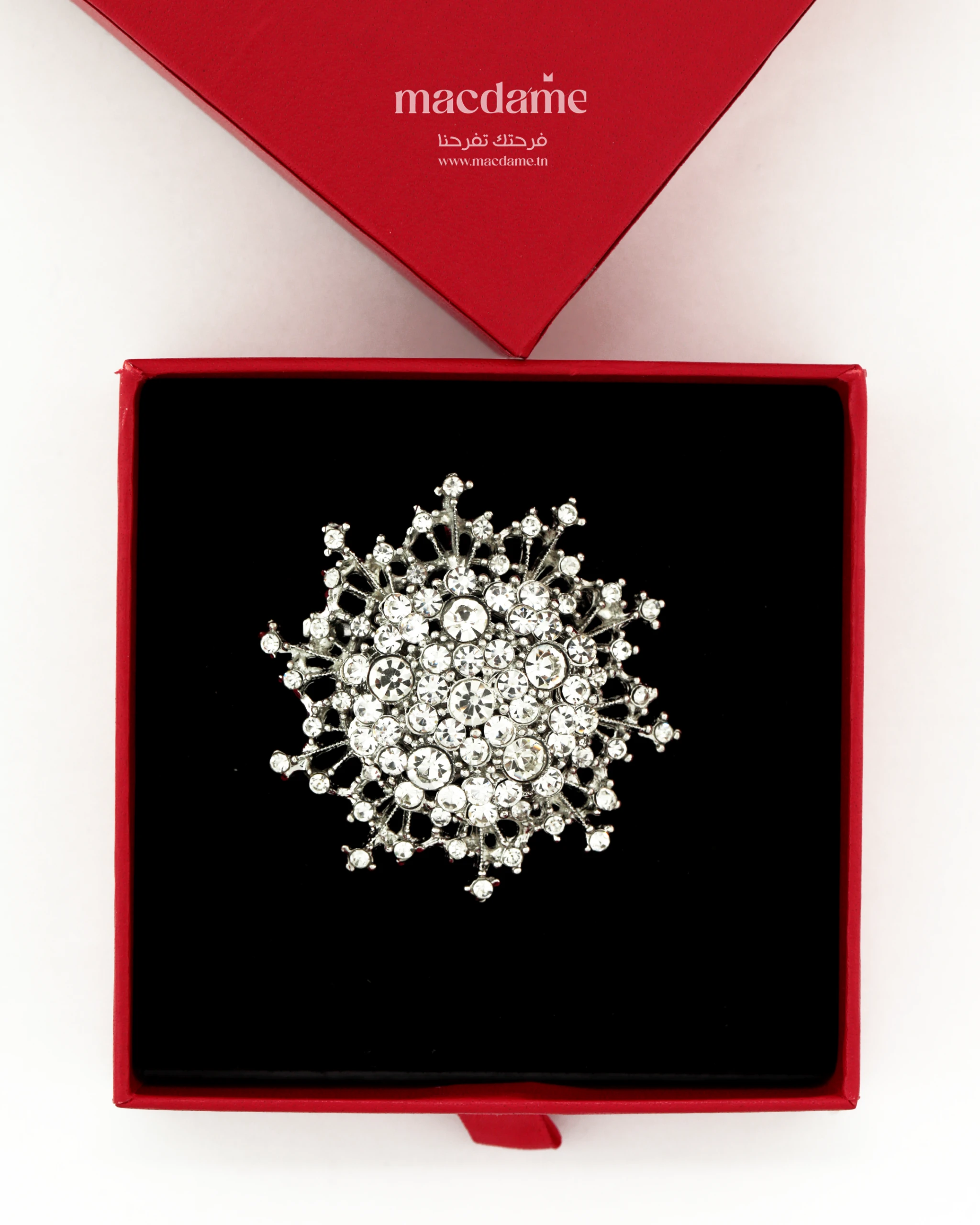 Broche Éclat d’Hiver – broche femme en acier 316L, photo 4