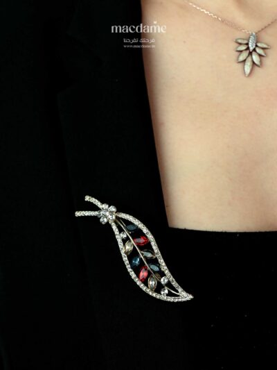 Broche Feuille de Grâce – broche femme en acier 316L, photo 2