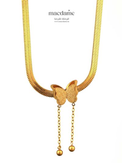 Collier Rayon d’Or – collier femme en acier 316L, bijou cadeau Macdame