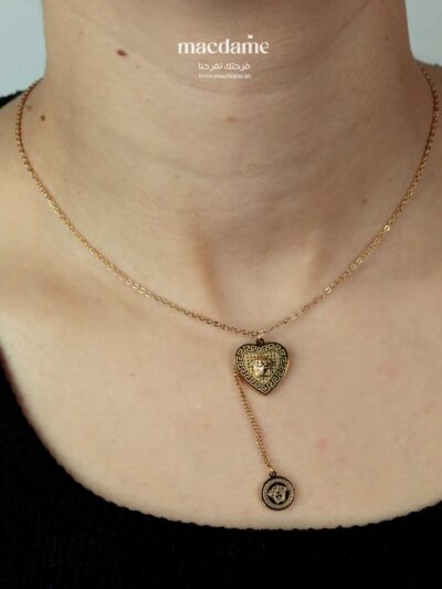 Collier Silhouette d'Ébène – collier femme en acier 316L, photo 2