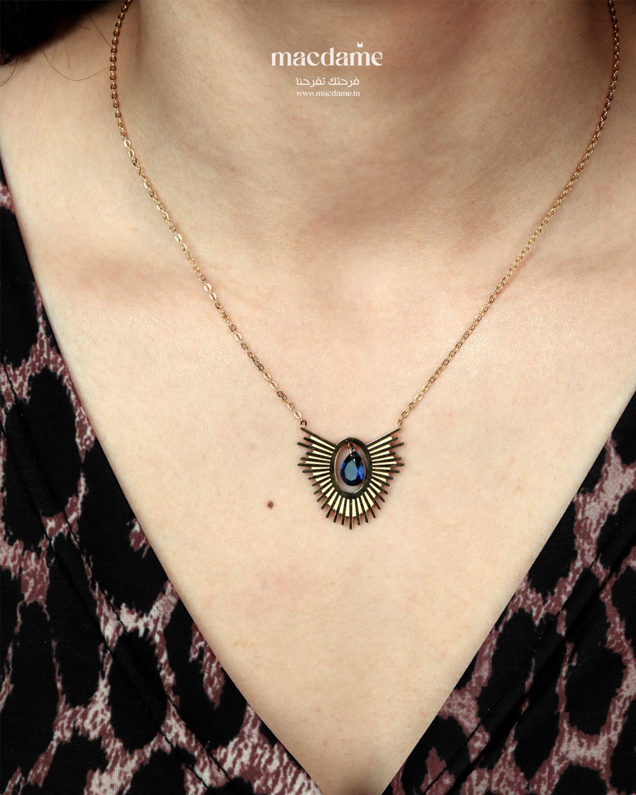 Collier Harmonie Minérale – collier femme en acier 316L, photo 2