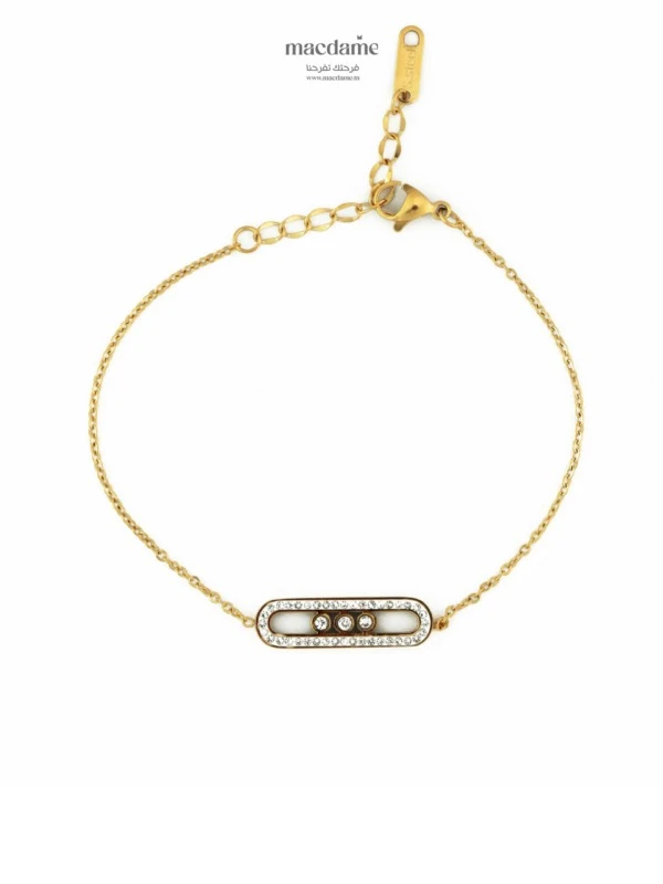 Bracelet Étreinte Végétale – bracelet femme en acier 316L, bijou cadeau Macdame