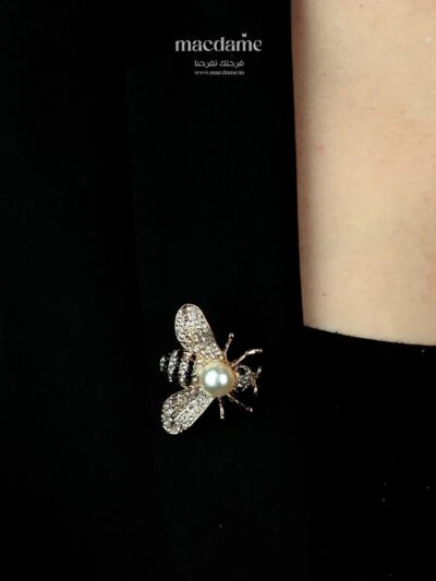 Broche Abeille Éclatante – broche femme en acier 316L, photo 2