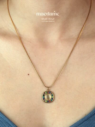 Collier Cercle d'Éclat – collier femme en acier 316L, photo 2