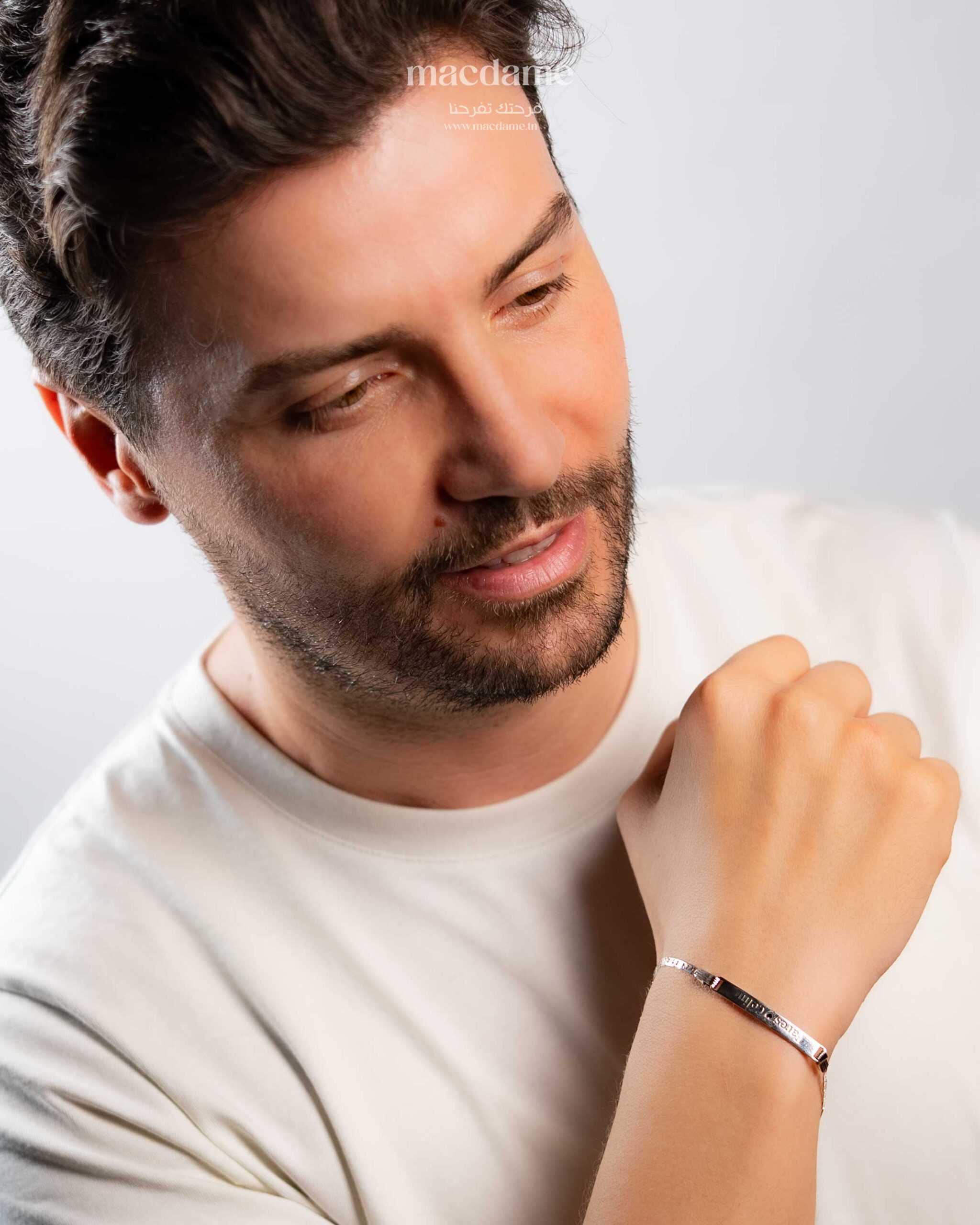 Bracelet Personnalisé en Argent 925 – Gravure sur Mesure – bracelet femme en argent 925, bijou cadeau Macdame