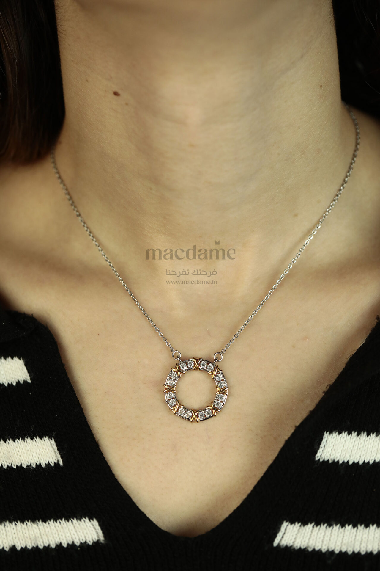 Collier Circle of Light – collier femme en argent 925, photo 2