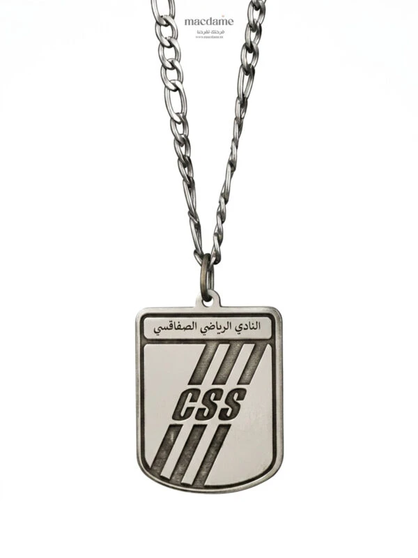 Collier Club Sfaxien – collier club tunisien en argent 925, bijou cadeau Macdame