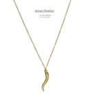 Collier Flamme Doré – collier femme en acier 316L, bijou cadeau Macdame