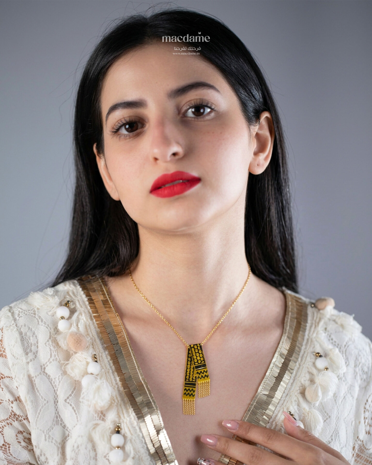 Collier Coufiya – collier femme en acier 316L, photo 2