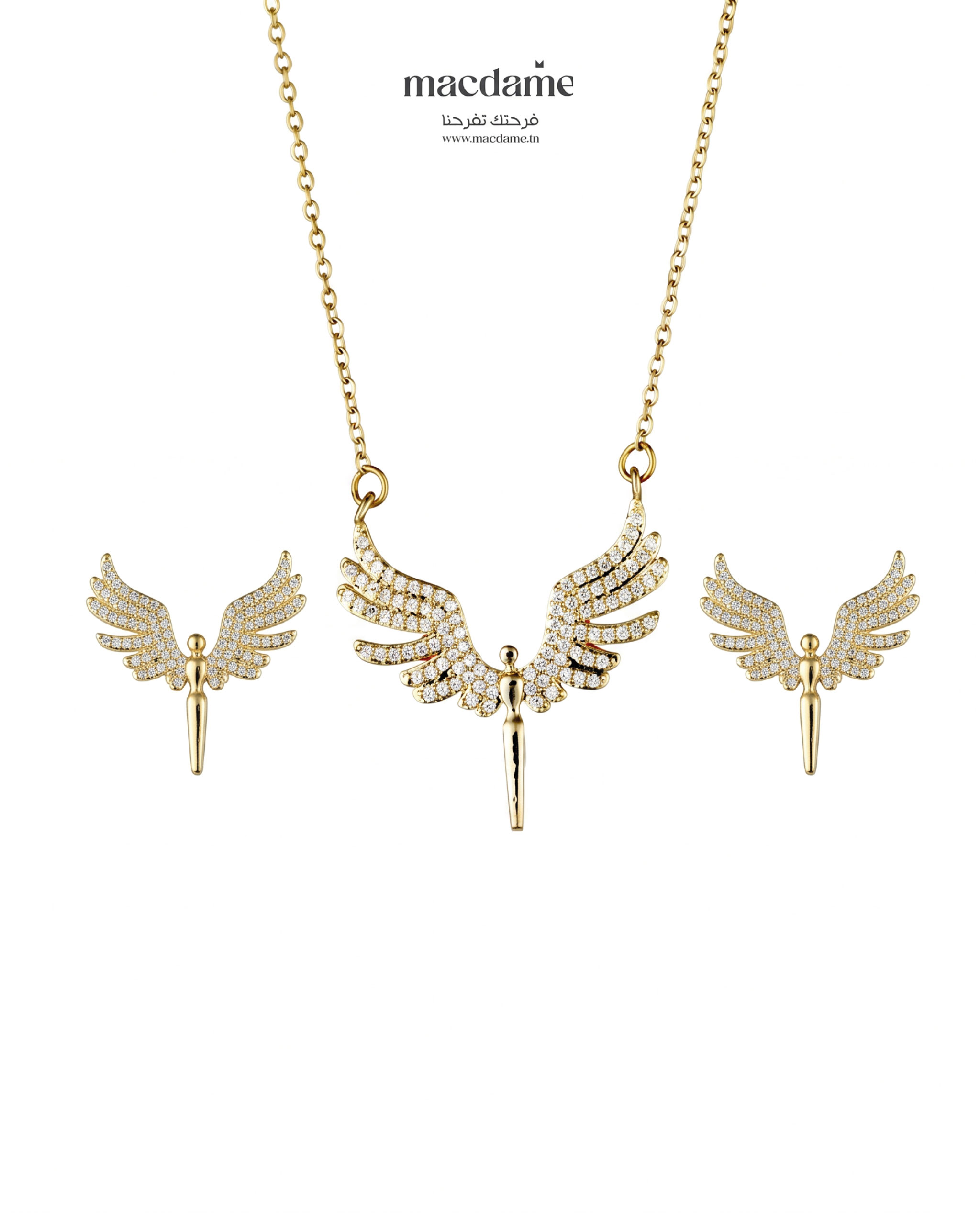 Coffret Éclat Angélique – coffret cadeau femme en acier 316L, bijou cadeau Macdame