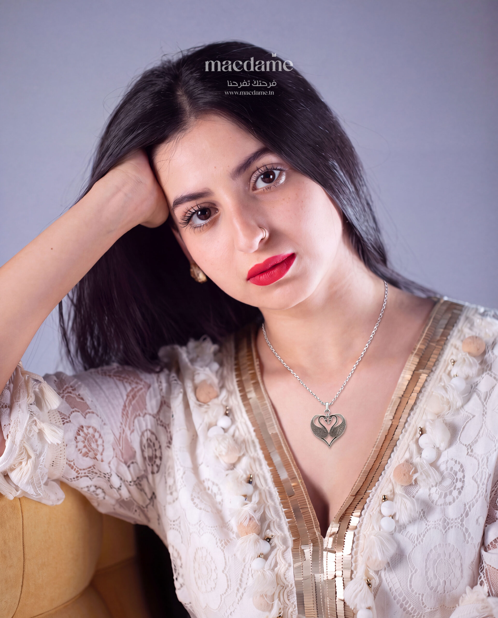 Collier Swan Love – collier femme en argent 925, photo 3